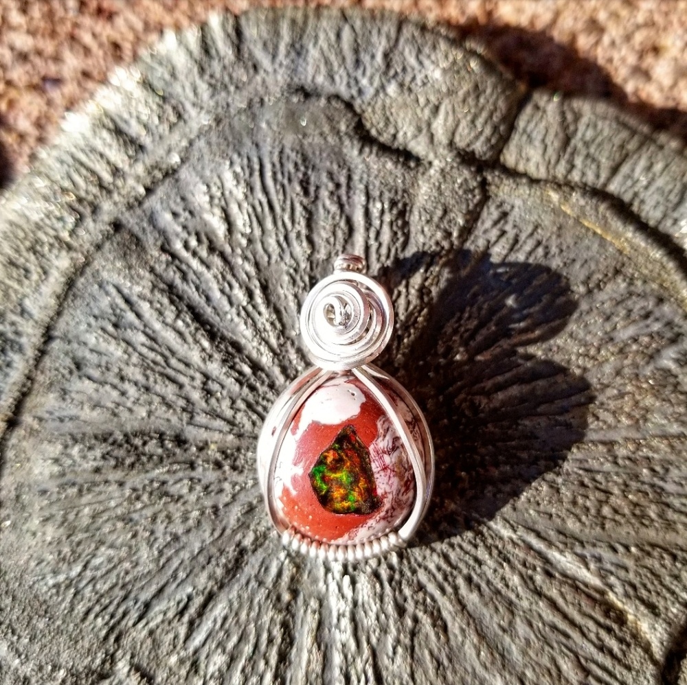 Mexican Fire Opal Pendant 🔥